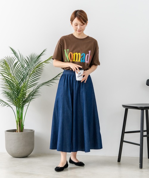 fort point(フォーポイント)の「【C-FORT POINT/フォートポイント】ライトデニム 8枚ハギスカート 薄手4.5オンスデニム素材(デニムスカート・レディース・スカイブルー/ブルー系その他/スミクロ/ケミカルウォッシュ・MEDIUM/LARGE)」の14枚目の写真