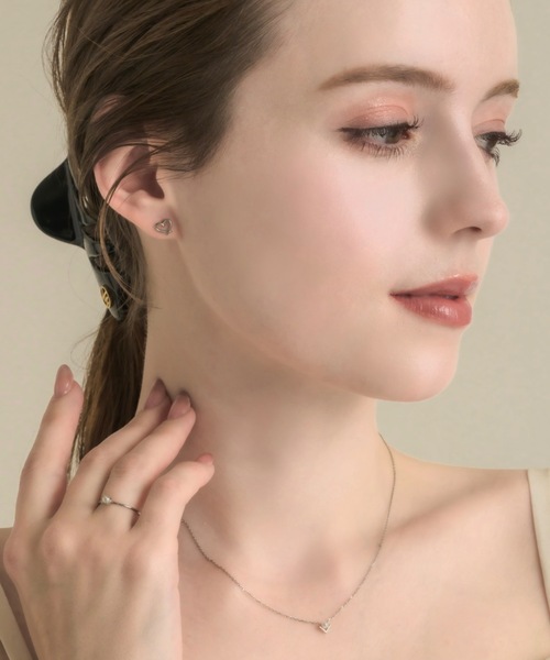 muku(ムク)の「PIERCE/HEART BREZEL(ピアス(両耳用)・レディース・シルバー/ゴールド・FREE)」の15枚目の写真