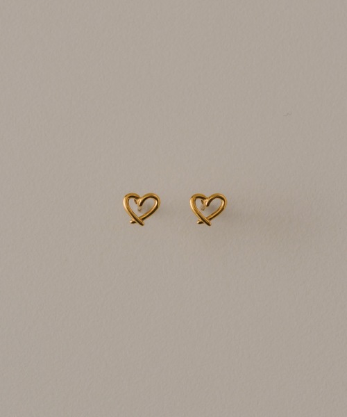 muku(ムク)の「PIERCE/HEART BREZEL(ピアス(両耳用)・レディース・シルバー/ゴールド・FREE)」の18枚目の写真