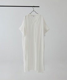 08sircus | [08sircus/ゼロハチサーカス]Modal silk gather neck dress(ワンピース)