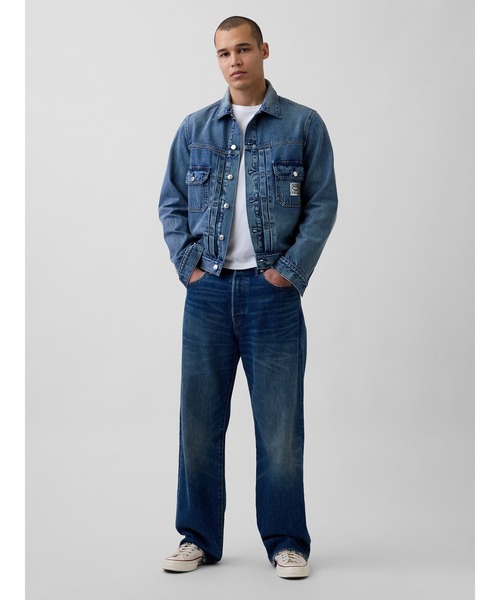 GAP（ギャップ）の「キース・ヘリング アイコンデニムジャケット（デニムジャケット・メンズ・インディゴブルー・XS/S/L/XL/M）」の6枚目の写真