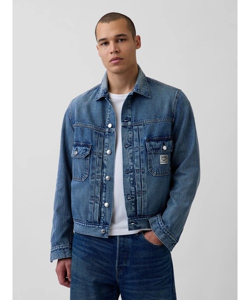GAP（ギャップ）の「キース・ヘリング アイコンデニムジャケット（デニムジャケット・メンズ・インディゴブルー・XS/S/L/XL/M）」の3枚目の写真