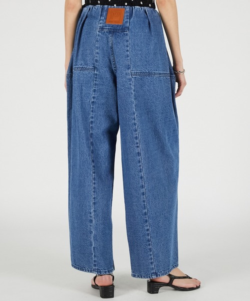 PRANK PROJECT（プランクプロジェクト）の「【2026Summer Pre-Order】ペグトップデニムパンツ / Peg-Top Denim Pants（デニムパンツ・レディース・ホワイト/ピンク/ブルー・36/38）」の13枚目の写真