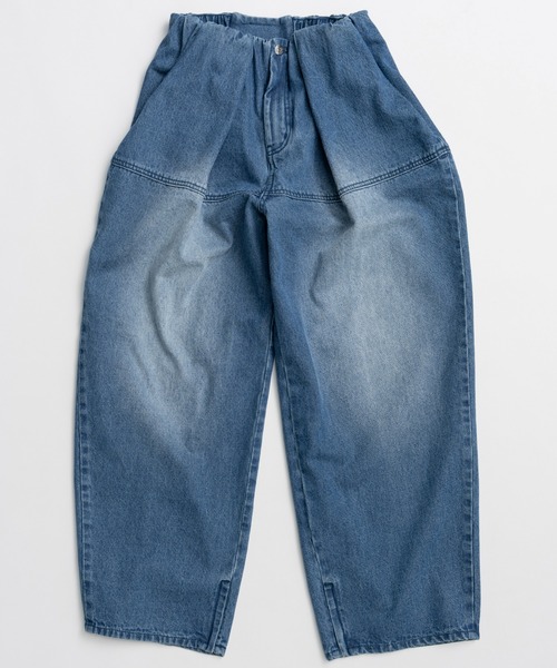 PRANK PROJECT（プランクプロジェクト）の「【2026Summer Pre-Order】ペグトップデニムパンツ / Peg-Top Denim Pants（デニムパンツ・レディース・ホワイト/ピンク/ブルー・36/38）」の20枚目の写真