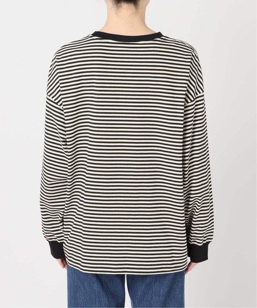 B.C STOCK(ベーセーストック)の「《追加8》【WEB限定】ウォッシャブル / ボーダーロンTEE(Tシャツ/カットソー・レディース・パープル系その他/グリーン/ピンク/イエロー・FREE)」の19枚目の写真