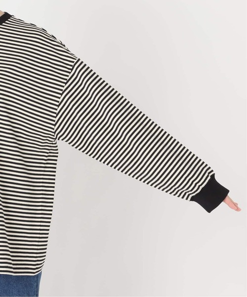 B.C STOCK(ベーセーストック)の「《追加8》【WEB限定】ウォッシャブル / ボーダーロンTEE(Tシャツ/カットソー・レディース・パープル系その他/グリーン/ピンク/イエロー・FREE)」の21枚目の写真