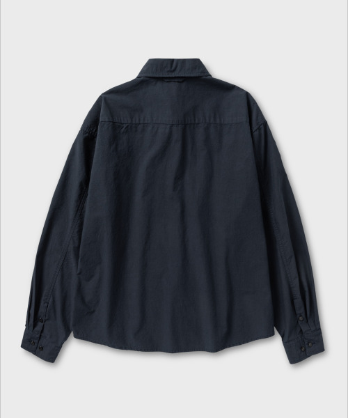 NONBLANK(ノンブランク)の「テンセルポケットシャツ_ダークネイビー(シャツ/ブラウス・メンズ・ダークネイビー・MEDIUM/LARGE/X-LARGE)」の2枚目の写真