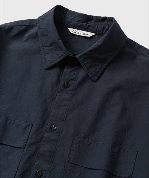 NONBLANK(ノンブランク)の「テンセルポケットシャツ_ダークネイビー(シャツ/ブラウス・メンズ・ダークネイビー・MEDIUM/LARGE/X-LARGE)」の3枚目の写真