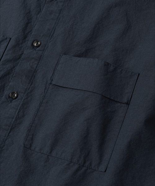 NONBLANK(ノンブランク)の「テンセルポケットシャツ_ダークネイビー(シャツ/ブラウス・メンズ・ダークネイビー・MEDIUM/LARGE/X-LARGE)」の5枚目の写真