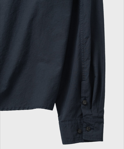 NONBLANK(ノンブランク)の「テンセルポケットシャツ_ダークネイビー(シャツ/ブラウス・メンズ・ダークネイビー・MEDIUM/LARGE/X-LARGE)」の7枚目の写真