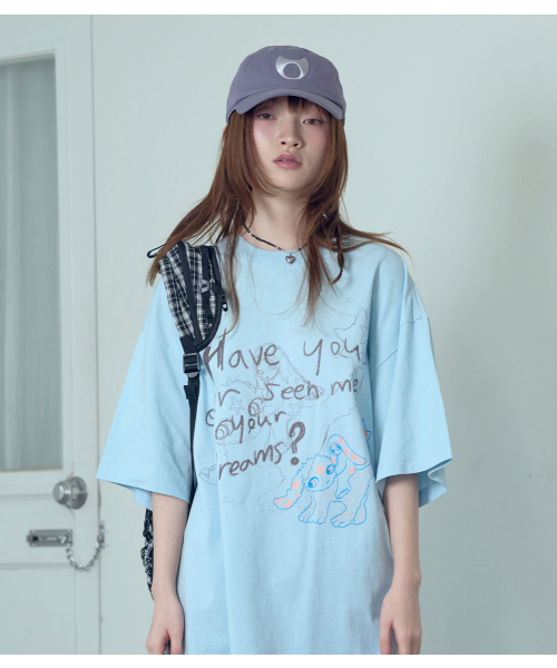 NICE GHOST CLUB(ナイスゴーストクラブ)の「HAVE YOU TEE_BLUE(NG2GMUT521A)(Tシャツ/カットソー・レディース・ブルー・SMALL/MEDIUM)」の2枚目の写真