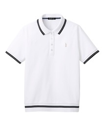 EASTBOY | ポロシャツ 半袖 ライン入り ストレッチ スクール 通学 中学生 高校生(ポロシャツ)