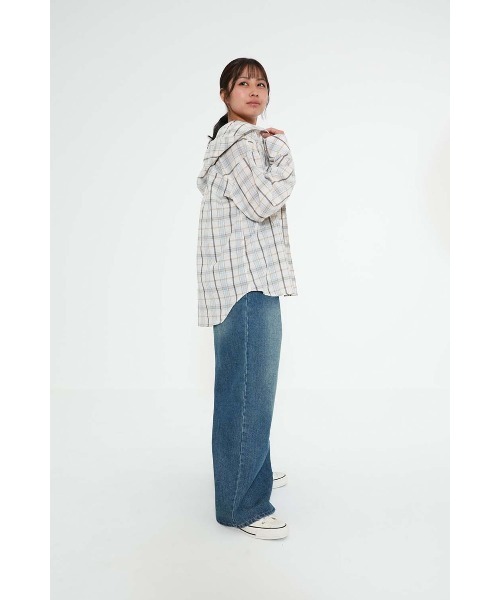 HEART MARKET（ハートマーケット）の「フード付きシャツチュニック（シャツ/ブラウス・レディース・ベージュ/ライトベージュ/ナチュラル・FREE）」の13枚目の写真
