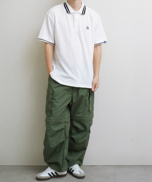 GERRY（ジェリー）の「GEERY 鹿の子胸ワンポイント刺繍ポロシャツ（ポロシャツ・メンズ・ホワイト/ブラック・X-LARGE/LARGE/MEDIUM）」の10枚目の写真