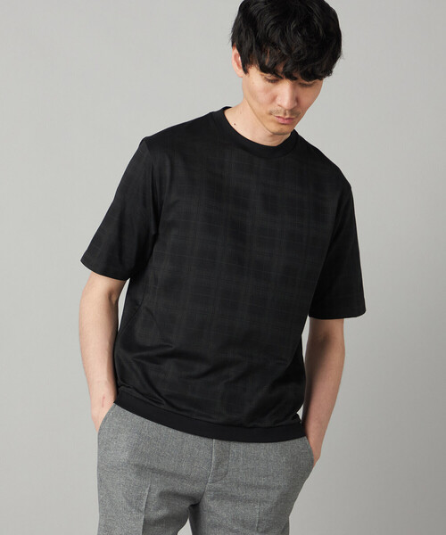 COMME CA MEN(コムサメン)の「〔IL PRINCIPE〕ジャージー Tシャツ(Tシャツ/カットソー・メンズ・ライトグレー/ブラック/チャコールグレー・M/L)」の1枚目の写真