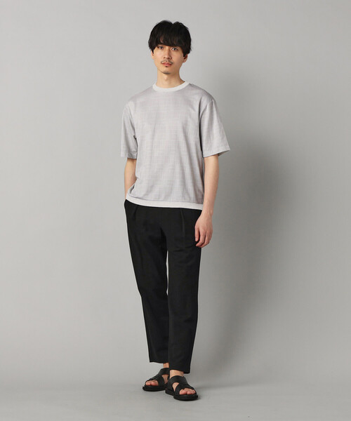 COMME CA MEN(コムサメン)の「〔IL PRINCIPE〕ジャージー Tシャツ(Tシャツ/カットソー・メンズ・ライトグレー/ブラック/チャコールグレー・M/L)」の5枚目の写真