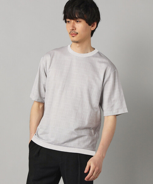 COMME CA MEN(コムサメン)の「〔IL PRINCIPE〕ジャージー Tシャツ(Tシャツ/カットソー・メンズ・ライトグレー/ブラック/チャコールグレー・M/L)」の6枚目の写真
