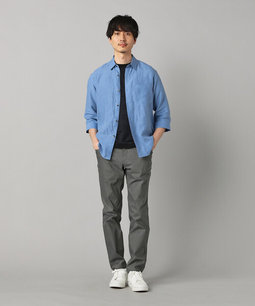 COMME CA MEN(コムサメン)の「〔IL PRINCIPE〕ジャージー Tシャツ(Tシャツ/カットソー・メンズ・ライトグレー/ブラック/チャコールグレー・M/L)」の7枚目の写真