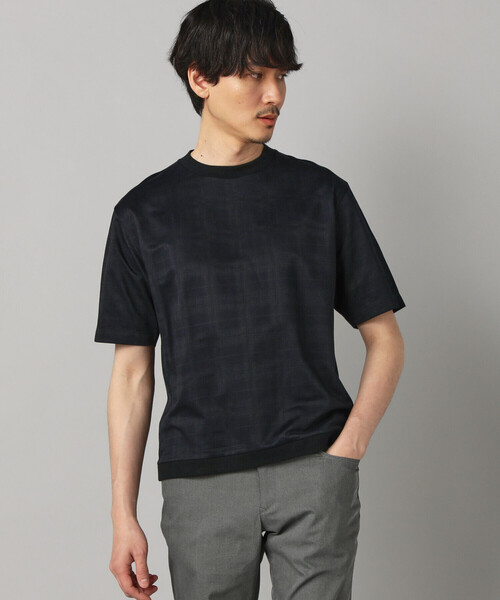 COMME CA MEN(コムサメン)の「〔IL PRINCIPE〕ジャージー Tシャツ(Tシャツ/カットソー・メンズ・ライトグレー/ブラック/チャコールグレー・M/L)」の9枚目の写真