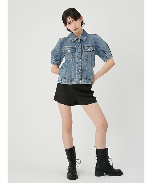 LILY BROWN（リリーブラウン）の「ステッチマイクロショートパンツ（その他パンツ・レディース・ブラック/ベージュ/ドット・0/1）」の5枚目の写真