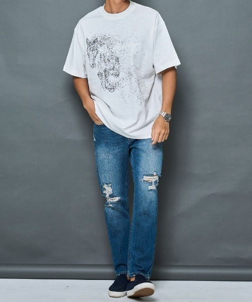 ARULE(アルール)の「『ARULE/アルール』ホースラインストーン刺繍半袖Tシャツ【GC】(Tシャツ/カットソー・メンズ・ブラック/ホワイト・L/M)」の11枚目の写真