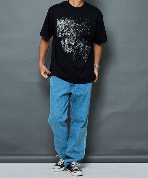 ARULE(アルール)の「『ARULE/アルール』ホースラインストーン刺繍半袖Tシャツ【GC】(Tシャツ/カットソー・メンズ・ブラック/ホワイト・L/M)」の14枚目の写真
