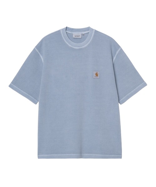 Carhartt WIP(カーハートダブリューアイピー)の「S/S Nelson Waffle T-Shirt(Tシャツ/カットソー・メンズ・アイボリー/ブルー系その他2/ブラック/グリーン系その他・SMALL/MEDIUM/LARGE)」の4枚目の写真