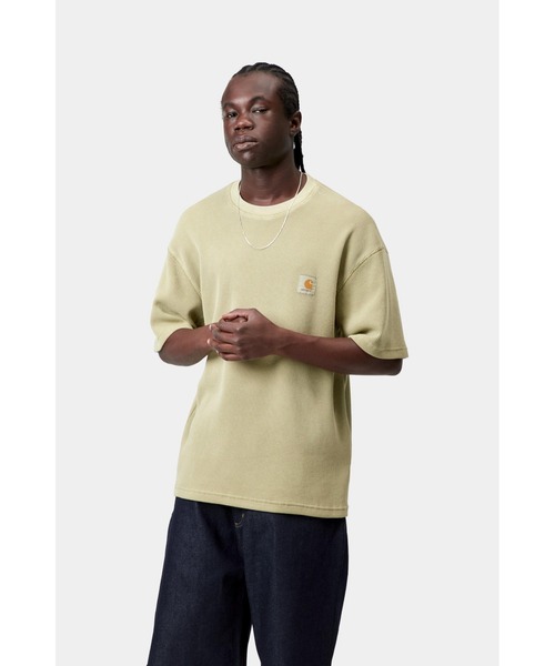 Carhartt WIP(カーハートダブリューアイピー)の「S/S Nelson Waffle T-Shirt(Tシャツ/カットソー・メンズ・アイボリー/ブルー系その他2/ブラック/グリーン系その他・SMALL/MEDIUM/LARGE)」の9枚目の写真