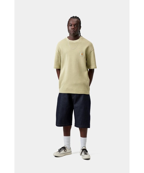Carhartt WIP(カーハートダブリューアイピー)の「S/S Nelson Waffle T-Shirt(Tシャツ/カットソー・メンズ・アイボリー/ブルー系その他2/ブラック/グリーン系その他・SMALL/MEDIUM/LARGE)」の16枚目の写真