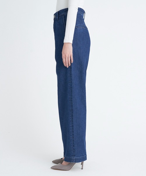 YANUK（ヤヌーク）の「タックパンツ（デニムパンツ・レディース・インディゴブルー・XS/M/S）」の5枚目の写真