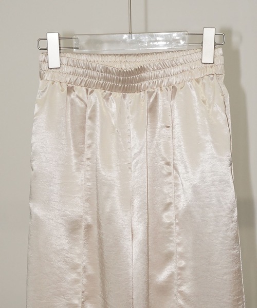 chuclla（チュクラ）の「レースヘム サテンワイドパンツ chw26s258（その他パンツ・レディース・アイボリー・L/M/S）」の10枚目の写真