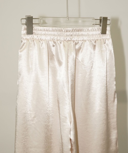 chuclla（チュクラ）の「レースヘム サテンワイドパンツ chw26s258（その他パンツ・レディース・アイボリー・L/M/S）」の12枚目の写真