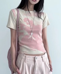 Vipoa（ヴィポア）の「ShadowグラフィックTシャツ（Tシャツ/カットソー）」