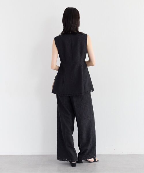 YECCA VECCA(イェッカヴェッカ)の「刺繍ワイドパンツ【セットアップ対応】(その他パンツ・レディース・ブラック/ベージュ・M/S)」の15枚目の写真