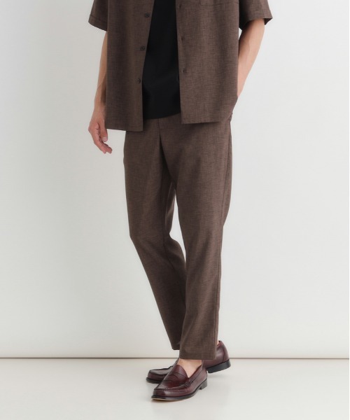 BACK NUMBER(バックナンバー)の「リネンライクイージーパンツ(その他パンツ・メンズ・ダークグレー/ブラウン/グレー・M/L/XL/S)」の4枚目の写真