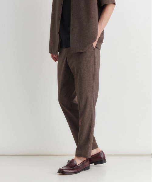 BACK NUMBER(バックナンバー)の「リネンライクイージーパンツ(その他パンツ・メンズ・ダークグレー/ブラウン/グレー・M/L/XL/S)」の5枚目の写真