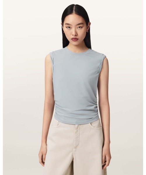 ALLSAINTS(オールセインツ)の「WEST SLEEVELESS TANK TOP | WEST ノースリーブ タンクトップ(タンクトップ・レディース・ブルー系その他・M/S/XS)」の1枚目の写真