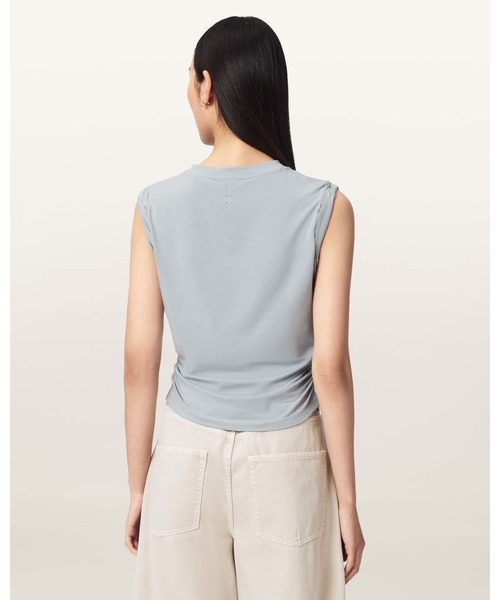 ALLSAINTS(オールセインツ)の「WEST SLEEVELESS TANK TOP | WEST ノースリーブ タンクトップ(タンクトップ・レディース・ブルー系その他・M/S/XS)」の7枚目の写真