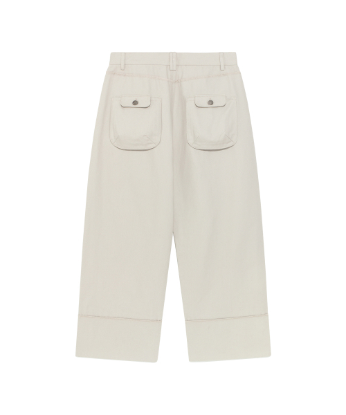THECOLDESTMOMENT(ザコールデストモーメント)の「TCM cut out offset pocket pants (beige)(その他パンツ・レディース・その他・SMALL/MEDIUM/LARGE)」の7枚目の写真