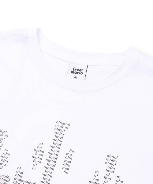FREEMARIO（フリーマリオ）の「3 クロスTシャツ [ホワイト]（Tシャツ/カットソー・レディース・ホワイト・SMALL/MEDIUM）」の4枚目の写真