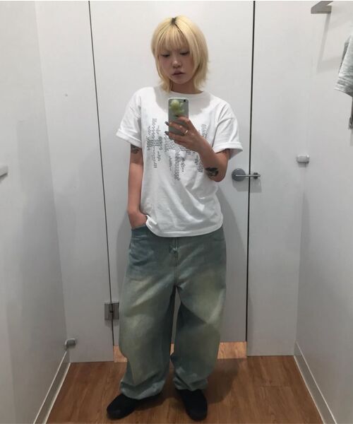 FREEMARIO（フリーマリオ）の「3 クロスTシャツ [ホワイト]（Tシャツ/カットソー・レディース・ホワイト・SMALL/MEDIUM）」の8枚目の写真