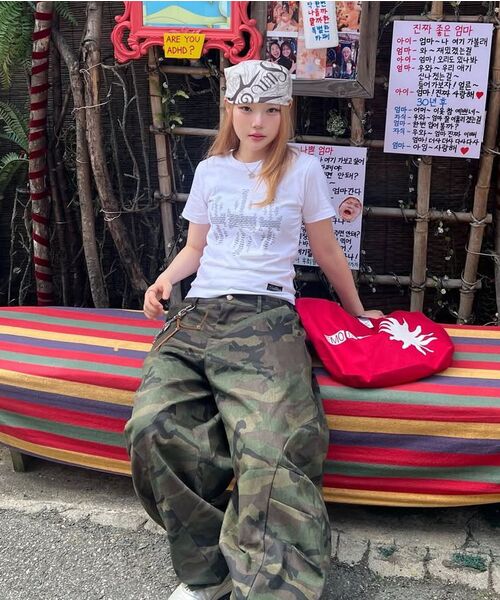 FREEMARIO（フリーマリオ）の「3 クロスTシャツ [ホワイト]（Tシャツ/カットソー・レディース・ホワイト・SMALL/MEDIUM）」の11枚目の写真
