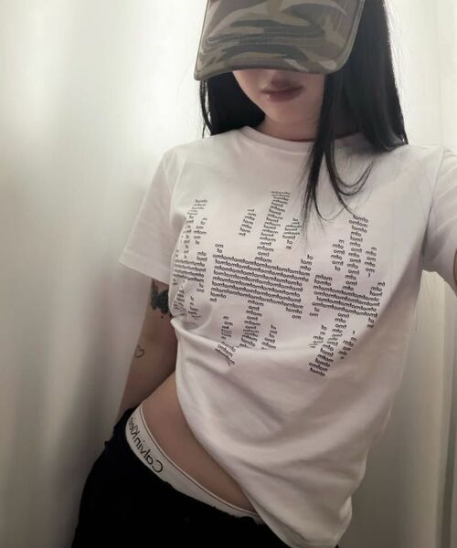 FREEMARIO（フリーマリオ）の「3 クロスTシャツ [ホワイト]（Tシャツ/カットソー・レディース・ホワイト・SMALL/MEDIUM）」の12枚目の写真