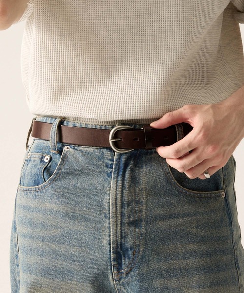 CLEL(クレイル)の「【CLEL】Made in Japan Tochigi Leather Basic Belt / 国産 栃木レザーベルト サイズ調節可(ベルト・メンズ・ブラック/ブラウン・FREE)」の15枚目の写真