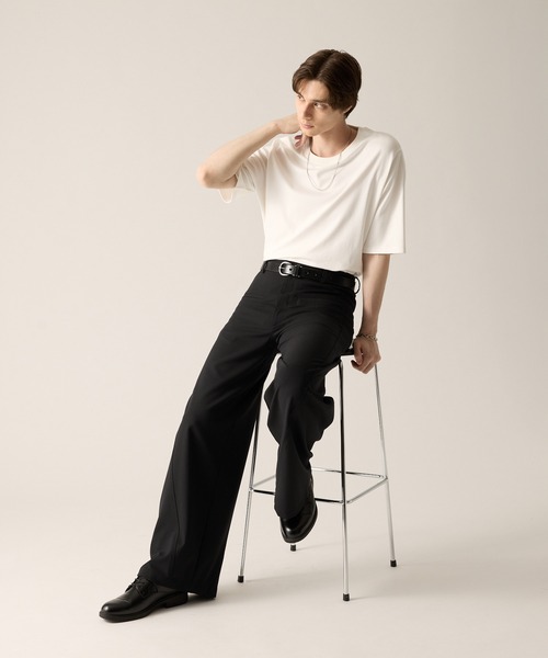 CLEL(クレイル)の「【CLEL】Made in Japan Tochigi Leather Basic Belt / 国産 栃木レザーベルト サイズ調節可(ベルト・メンズ・ブラック/ブラウン・FREE)」の3枚目の写真