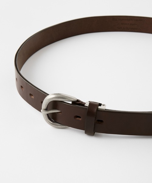 CLEL(クレイル)の「【CLEL】Made in Japan Tochigi Leather Basic Belt / 国産 栃木レザーベルト サイズ調節可(ベルト・メンズ・ブラック/ブラウン・FREE)」の10枚目の写真