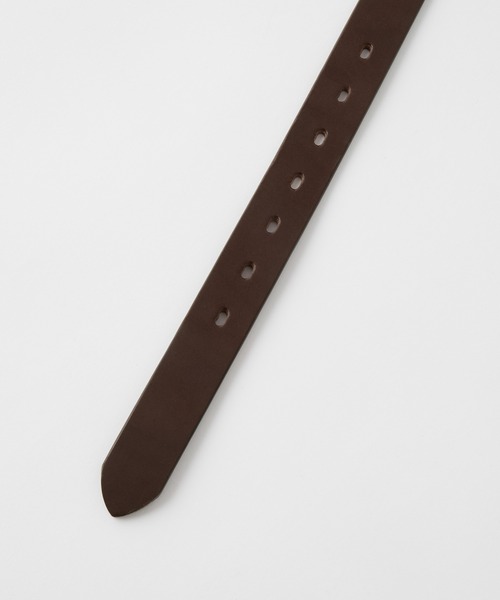 CLEL(クレイル)の「【CLEL】Made in Japan Tochigi Leather Basic Belt / 国産 栃木レザーベルト サイズ調節可(ベルト・メンズ・ブラック/ブラウン・FREE)」の11枚目の写真