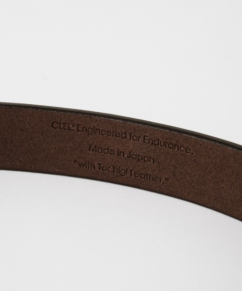 CLEL(クレイル)の「【CLEL】Made in Japan Tochigi Leather Basic Belt / 国産 栃木レザーベルト サイズ調節可(ベルト・メンズ・ブラック/ブラウン・FREE)」の13枚目の写真