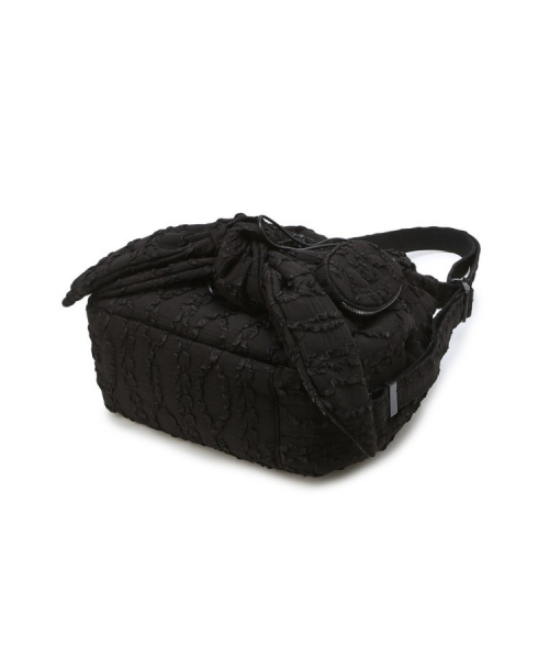 athe（アテ）の「[RUBAN] ブラックレースリボンバックパック兼ショルダーバッグ S AABA6F913BK（バックパック/リュック・レディース・ブラック・FREE）」の6枚目の写真