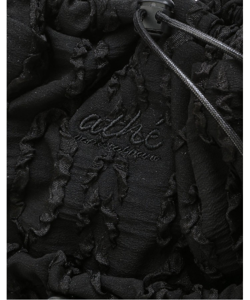 athe（アテ）の「[RUBAN] ブラックレースリボンバックパック兼ショルダーバッグ S AABA6F913BK（バックパック/リュック・レディース・ブラック・FREE）」の10枚目の写真